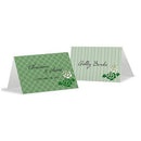 Eclectic Patterns Place Card With Fold Vintage Pink (Pack of 1)-Table Planning Accessories-Classical Green-JadeMoghul Inc.