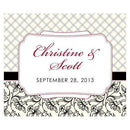 Eclectic Patterns Rectangular Label Vintage Pink (Pack of 1)-Wedding Favor Stationery-Mocha Mousse-JadeMoghul Inc.
