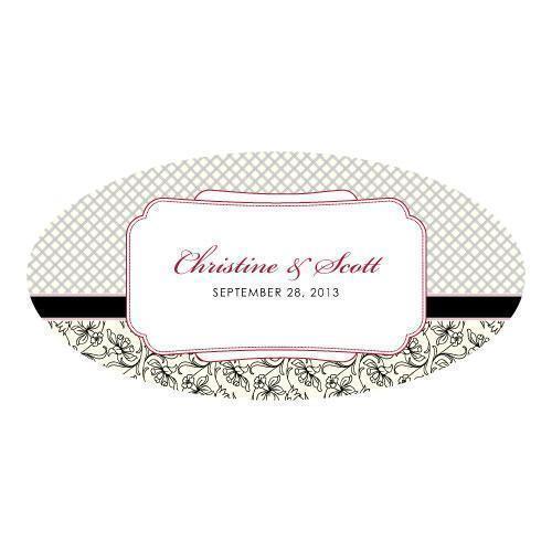 Eclectic Patterns Small Cling Vintage Pink (Pack of 1)-Wedding Signs-Black-JadeMoghul Inc.