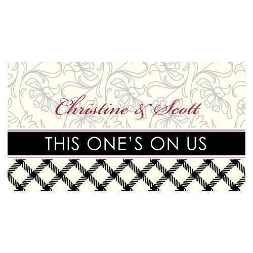Eclectic Patterns Small Ticket Vintage Pink (Pack of 120)-Reception Stationery-Black-JadeMoghul Inc.