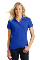 Eddie Bauer Ladies Cotton Pique Polo. EB101-Polos/knits-Brilliant Blue-4XL-JadeMoghul Inc.