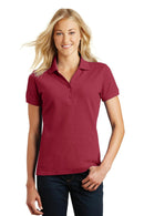 Eddie Bauer Ladies Cotton Pique Polo. EB101-Polos/knits-Red Rhubarb-4XL-JadeMoghul Inc.