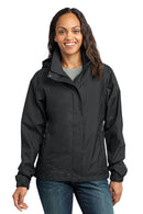 Eddie Bauer - Ladies Rain Jacket. EB551-Ladies-Black/Steel Grey-4XL-JadeMoghul Inc.