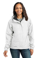 Eddie Bauer - Ladies Rain Jacket. EB551-Ladies-White/Grey Steel-4XL-JadeMoghul Inc.
