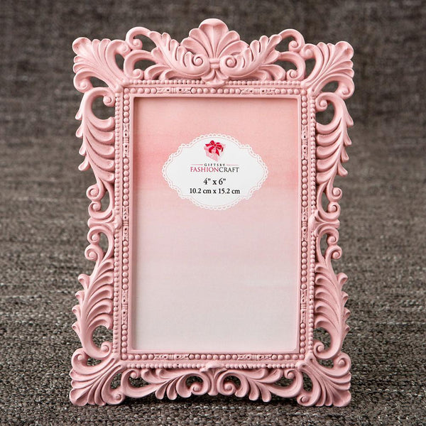 Elegant Pink Quartz 4x6 baroque frame-Personalized Gifts By Type-JadeMoghul Inc.