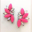 Elegant Rhinestone Crystal Stud Earrings-rose-JadeMoghul Inc.