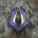 Elegant Silk Women Pumps High Heels Rhinestone Flower Wedding Shoes Brand Design Pointed Toe High Heels Shoes SWB0074-blue-6-JadeMoghul Inc.