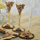 Elegant Vintage Rose Pen with Holder (Pack of 1)-Wedding Reception Accessories-JadeMoghul Inc.