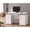 Elegant white Computer desk with efficient Storage-Desks and Hutches-WHITE-HOLLOW BOARD W/HONEY COMB-JadeMoghul Inc.