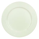 Elegantly Designed Round Shape Ceramic Plate with Great Durability, White