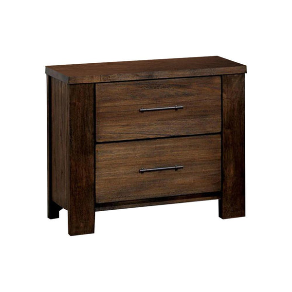 Elkton Transitional Night Stand In Oak Finish-Nightstands and Bedside Tables-Oak-Wood-JadeMoghul Inc.