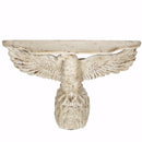 Embellishing Majestic Eagle decor, White-Decorative Objects and Figurines-White-magnesia WOOD-JadeMoghul Inc.