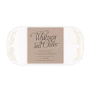 Embossed Floral Elegance with Rustic Elegance Personalization - Invitation Black (Pack of 1)-Weddingstar-Black-JadeMoghul Inc.