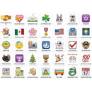 EMOJI FUN HOLIDAY CALENDAR COVER-UP-Learning Materials-JadeMoghul Inc.
