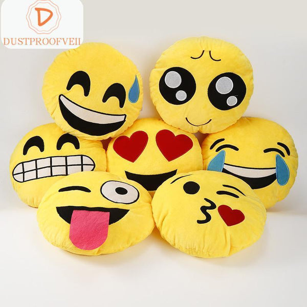 Emoji Pillow QQ Smiley Emotion Cushion For Sofa Car Seat Home Decorative Cushions Stuffed Plush Toy Emoji Pillow Cushion-1-JadeMoghul Inc.