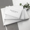 Present Gift Engraved White Leather Wedding Guest Book