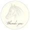 Equestrian Love Large Sticker Vintage Pink (Pack of 1)-Wedding Favor Stationery-Plum-JadeMoghul Inc.