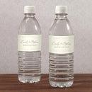 Equestrian Love Water Bottle Label Vintage Pink (Pack of 1)-Wedding Ceremony Stationery-Chocolate Brown-JadeMoghul Inc.