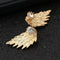 ES101 Women's Angel Wings Stud Earrings Inlaid Crystal Alloy Ear Jewelry Party Earring Gothic Feather Brincos Fashion 2017-Gold-JadeMoghul Inc.