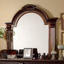 Esperia Luxurious English Style Mirror , Brown Cherry-Makeup Mirrors-Brown Cherry-Wood Glass-JadeMoghul Inc.