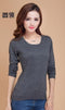 European Style Women Basic Casmere Sweater-Dark Gray-L-JadeMoghul Inc.