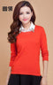 European Style Women Basic Casmere Sweater-Orange-L-JadeMoghul Inc.
