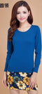 European Style Women Basic Casmere Sweater-Sea Blue O-L-JadeMoghul Inc.