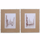 European Watercolor Street Prints-Set of 2-Fine Art Prints-Antique White-MDFLINENACRYLIC-JadeMoghul Inc.