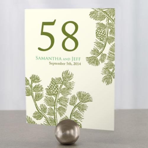 Evergreen Table Number Numbers 1-12 Chocolate Brown (Pack of 12)-Table Planning Accessories-Berry-73-84-JadeMoghul Inc.