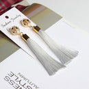 Exaggerated Rhinestone Long Tassel Earrings 2017 New Arrival Fashion Brincos Bijoux Crystal Dangle Earrings Women's Jewelry-White-JadeMoghul Inc.