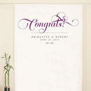 Expressions Personalized Photo Backdrop Vintage Pink (Pack of 1)-Wedding Reception Decorations-Indigo Blue-JadeMoghul Inc.