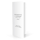 Expressions Trifold Program Vintage Pink Text With White Background (Pack of 1)-Wedding Ceremony Stationery-Red Text With White Background-JadeMoghul Inc.