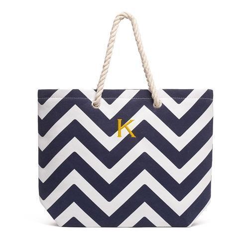 Extra Large Cabana Tote Bag - Navy (Pack of 1)-Personalized Gifts for Women-JadeMoghul Inc.