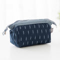FADISH Cosmetic Bag Travel Floral Printed Women Makeup Bags Female Zipper Cosmetics Bag Portable Travel Make Up Case Pouch-Blue-JadeMoghul Inc.