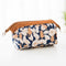 FADISH Cosmetic Bag Travel Floral Printed Women Makeup Bags Female Zipper Cosmetics Bag Portable Travel Make Up Case Pouch-Brown-JadeMoghul Inc.