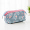 FADISH Cosmetic Bag Travel Floral Printed Women Makeup Bags Female Zipper Cosmetics Bag Portable Travel Make Up Case Pouch-Pink-JadeMoghul Inc.