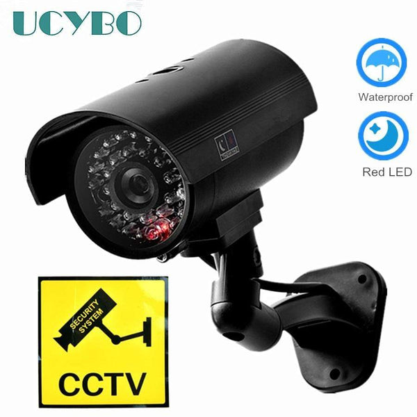 Fake Dummy camera security CCTV outdoor waterproof Emulational Decoy IR LED wifi Flash Red Led dummy video surveillance Camera AExp