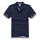 FALIZA 2018 New Brand Camisa Polos Shirt Men Design Breathable Cotton Casual Short Sleeve Mens Polos Shirts Plus Size XXXL TX107-Red Black-S-JadeMoghul Inc.