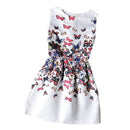 Family Clothing 2017 Autumn Butterfly Print Family Dresses Mom and Daughter Dress Mother Daughter Matching Clothes Family Outfit-White-Mother L-JadeMoghul Inc.