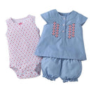 Fashion 2017 Orangemom Summer short sleeve baby sets for baby girl clothes , cotton girls clothes Toddler baby clothing-duihua-9M-JadeMoghul Inc.