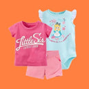 Fashion 2017 Orangemom Summer short sleeve baby sets for baby girl clothes , cotton girls clothes Toddler baby clothing-gongzhu-9M-JadeMoghul Inc.