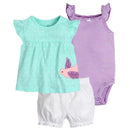 Fashion 2017 Orangemom Summer short sleeve baby sets for baby girl clothes , cotton girls clothes Toddler baby clothing-lanniao-9M-JadeMoghul Inc.