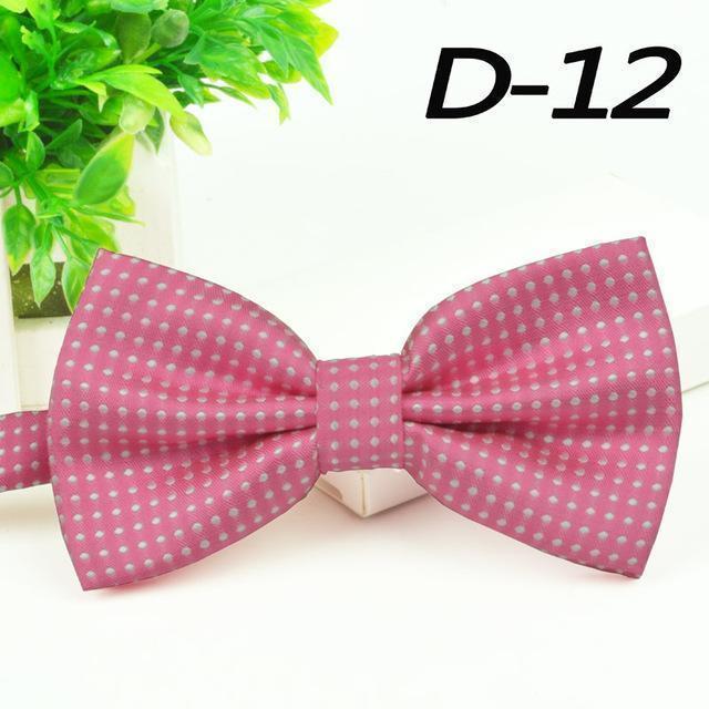 Fashion Bow Tie 2016 New Formal Party Apparel Accessory Mens Ties Spot Style Multicolor Butterfly Polyester Dot gents Bowtie-D012-JadeMoghul Inc.
