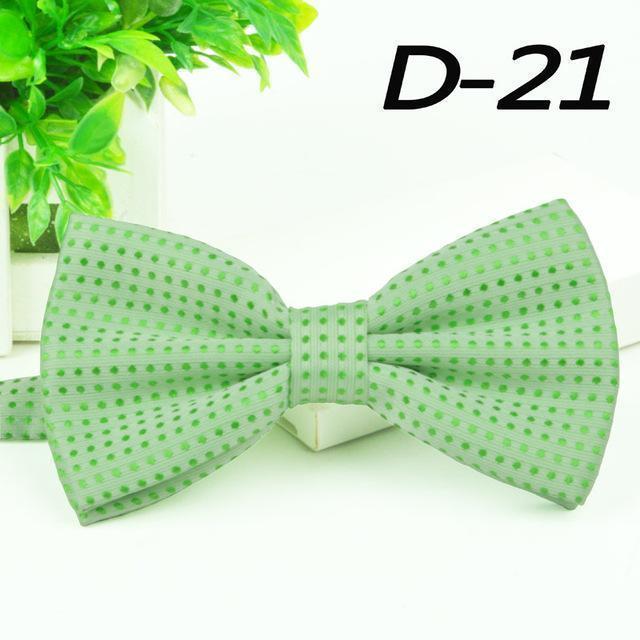 Fashion Bow Tie 2016 New Formal Party Apparel Accessory Mens Ties Spot Style Multicolor Butterfly Polyester Dot gents Bowtie-D021-JadeMoghul Inc.