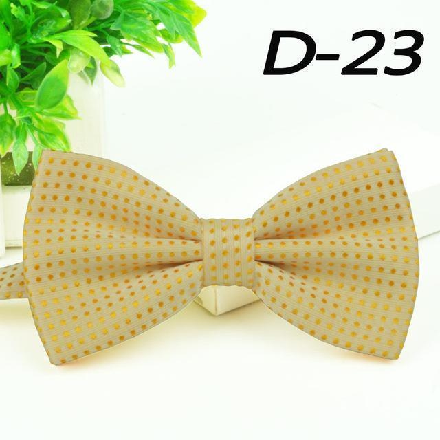 Fashion Bow Tie 2016 New Formal Party Apparel Accessory Mens Ties Spot Style Multicolor Butterfly Polyester Dot gents Bowtie-D023-JadeMoghul Inc.