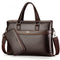Fashion Casual Genuine Leather Men's 2 Set Bag Shoulder Bag Messenger Bags Business Handbag Laptop Male Briefcase-brown-JadeMoghul Inc.