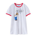 Teenager Girl White Short Sleeves Casual Dress
