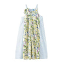 Youth Girl Patchwork Flower Print Dress