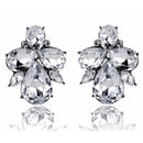 Fashion crystal Women Earrings Opal Stone Stud Earrings Christmas Party 2016 Brand New Elegant Crystal Earrings For Women gift-clear-JadeMoghul Inc.