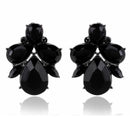 Fashion crystal Women Earrings Opal Stone Stud Earrings Christmas Party 2016 Brand New Elegant Crystal Earrings For Women gift-jet-JadeMoghul Inc.